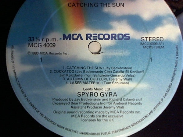 Spyro Gyra : Catching The Sun (LP, Album, Gat)