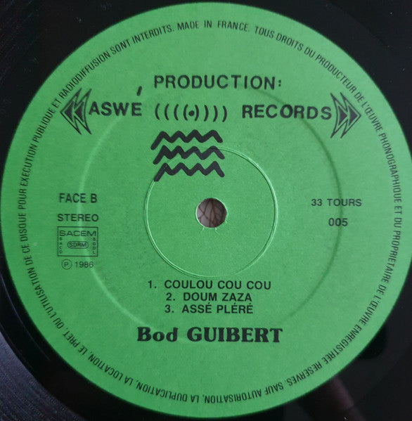 Bod Guibert : Positivement Vôtre (LP)