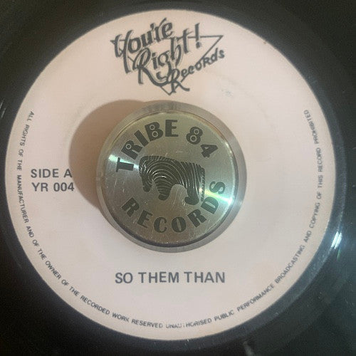 Bimbo (6) & Tony Rebel : So Them Than (7", Single)