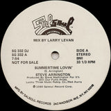 Steve Arrington : Summertime Lovin' (12", Single, Promo)