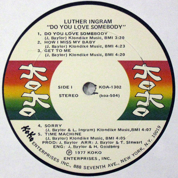 Luther Ingram : Do You Love Somebody (LP, Album)