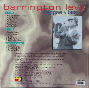 Barrington Levy Featuring Sammy Dread : Reggae Vibes (LP, Album, Comp)