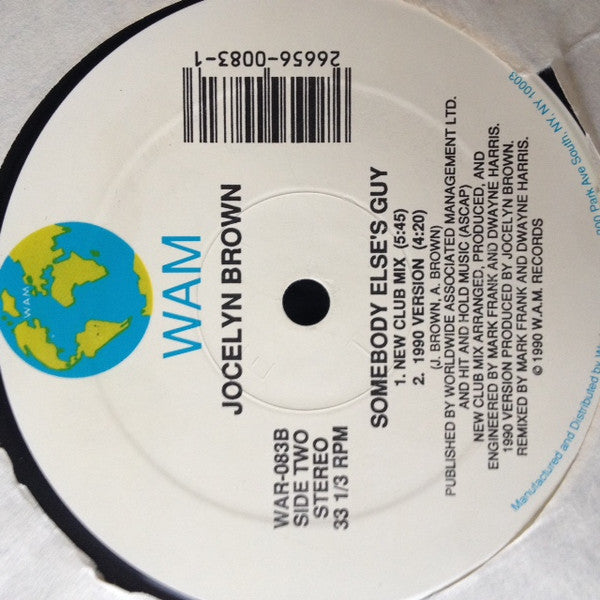 Oliver Cheatham & Jocelyn Brown : Turn Out The Lights / Somebody Else's Guy (12")