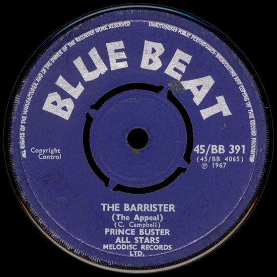 Prince Buster All Stars* : Land Of Imagination / The Barrister (The Appeal) (7", Single)