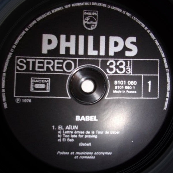 Babel (6) : Babel (LP, Album)