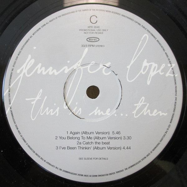 Jennifer Lopez : This Is Me ... Then (2xLP, Album, Promo)