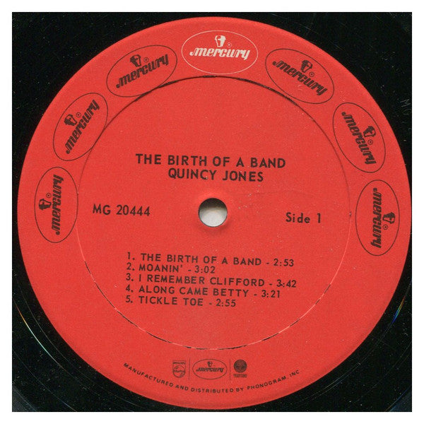 Quincy Jones : The Birth of the Band (LP, Mono, RE)