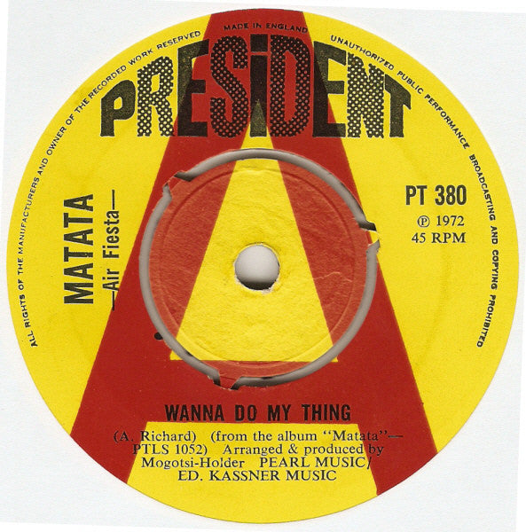 Matata : Wanna Do My Thing (7", Single, Promo)