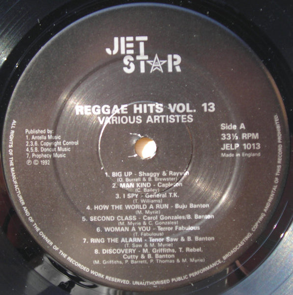 Various : Reggae Hits Volume 13 (LP, Comp)