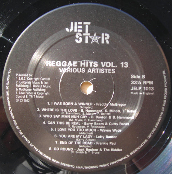 Various : Reggae Hits Volume 13 (LP, Comp)