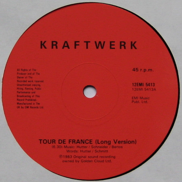 Kraftwerk : Tour De France (12", Red)