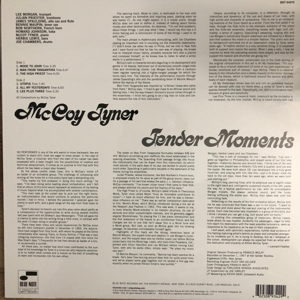 McCoy Tyner : Tender Moments (LP, Album, RE, 180)