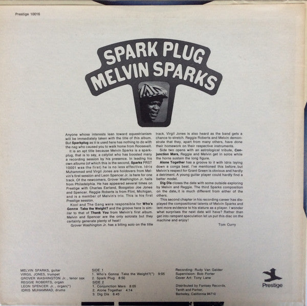 Melvin Sparks : Spark Plug (LP, Album)