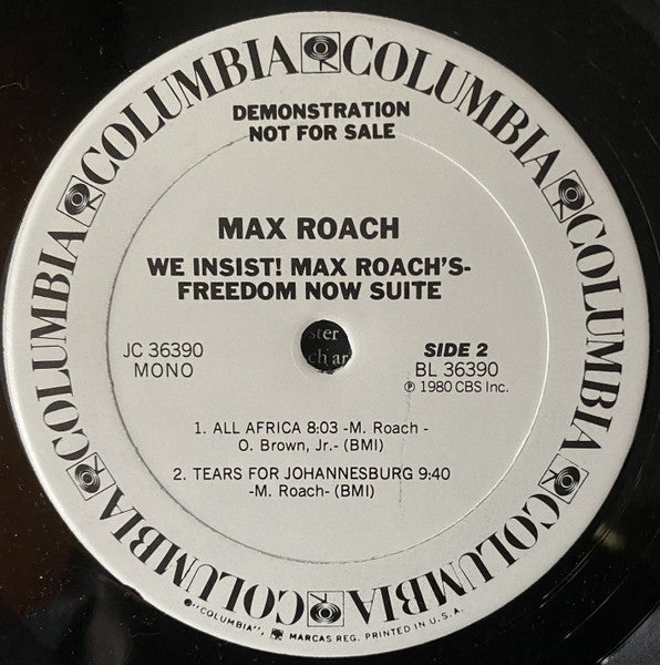 Max Roach : Freedom Now Suite (LP, Album, Mono, Promo, RE, Ter)