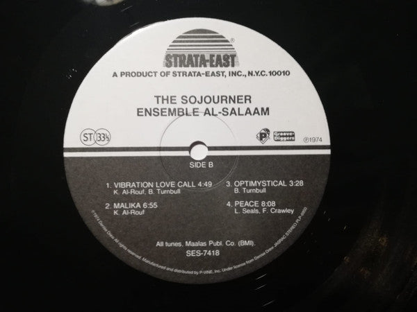 The Ensemble Al-Salaam* : The Sojourner (LP, Ltd, RE, RM)