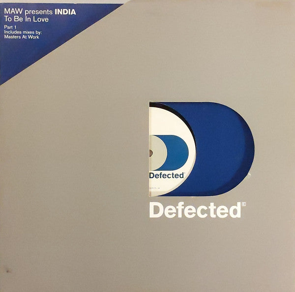 Masters At Work Presents India : To Be In Love (12", Par)