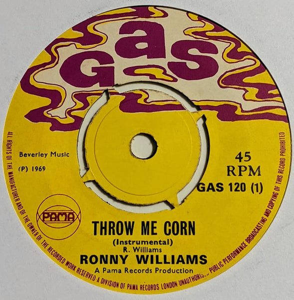 Ranford "Rannie Bop" Williams / The Hippy Boys : Throw Me Corn / Temptation (7")