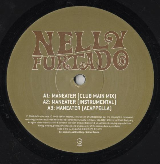 Nelly Furtado : Maneater (12", Promo)