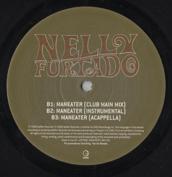 Nelly Furtado : Maneater (12", Promo)