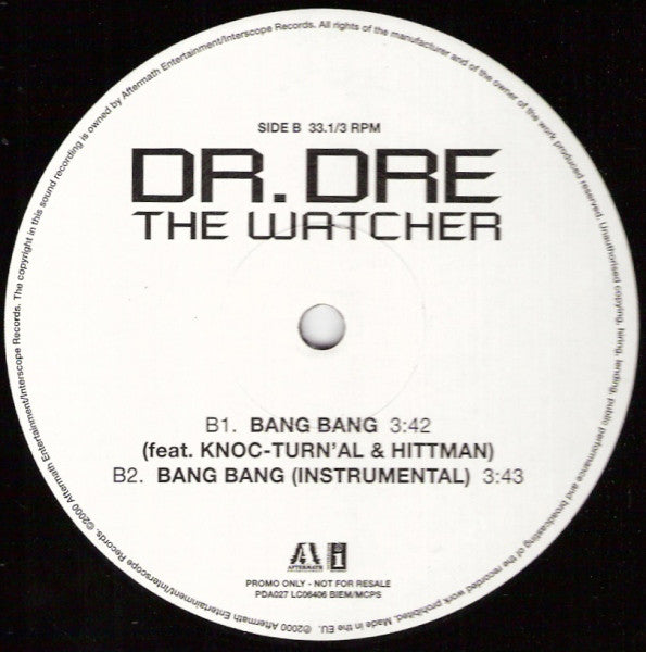Dr. Dre : The Watcher (12", Promo)