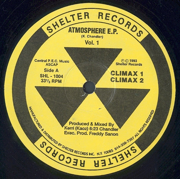 Kerri Chandler : Atmosphere E.P. Vol. 1 (12", EP, RP)