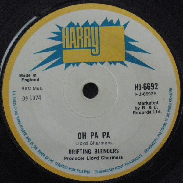 Drifting Blenders / Lloyd Allstars : Oh Pa Pa / Bone Yard Skank (7")