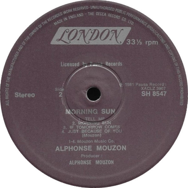 Alphonse Mouzon : Morning Sun (LP, Album)