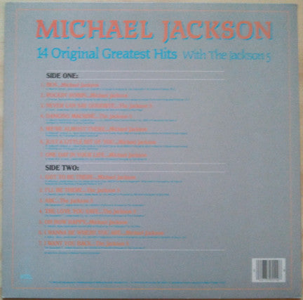 Michael Jackson With The Jackson 5 : 14 Greatest Hits With The Jackson 5 (LP, Comp, RE)