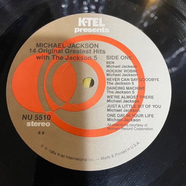 Michael Jackson With The Jackson 5 : 14 Greatest Hits With The Jackson 5 (LP, Comp, RE)