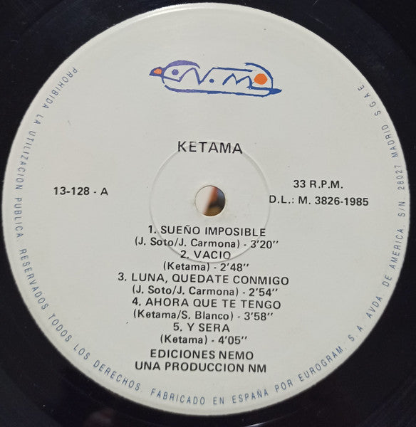 Ketama (2) : Ketama (LP, Album, RE)