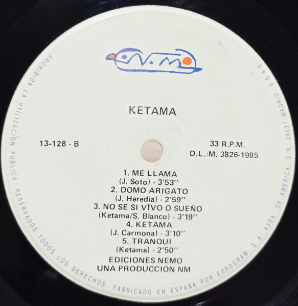 Ketama (2) : Ketama (LP, Album, RE)
