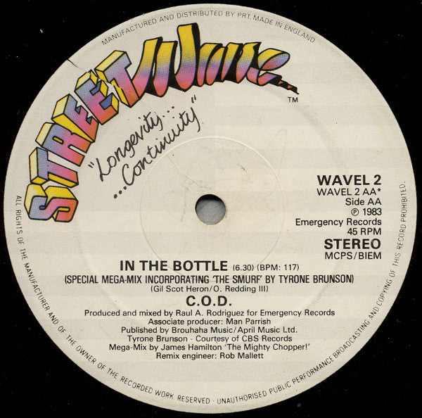 C.O.D. : In The Bottle (12")
