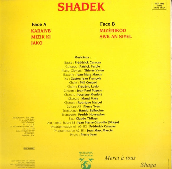 Shadek : Shadek (LP)