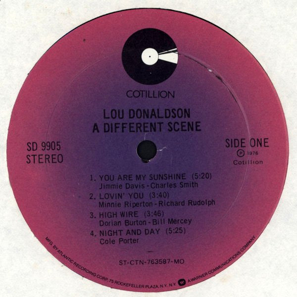 Lou Donaldson : A Different Scene (LP, Album, Mon)