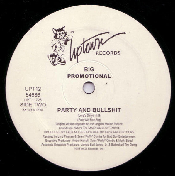 Notorious B.I.G. : Party And Bullshit (Remix) (12", Promo, RE)