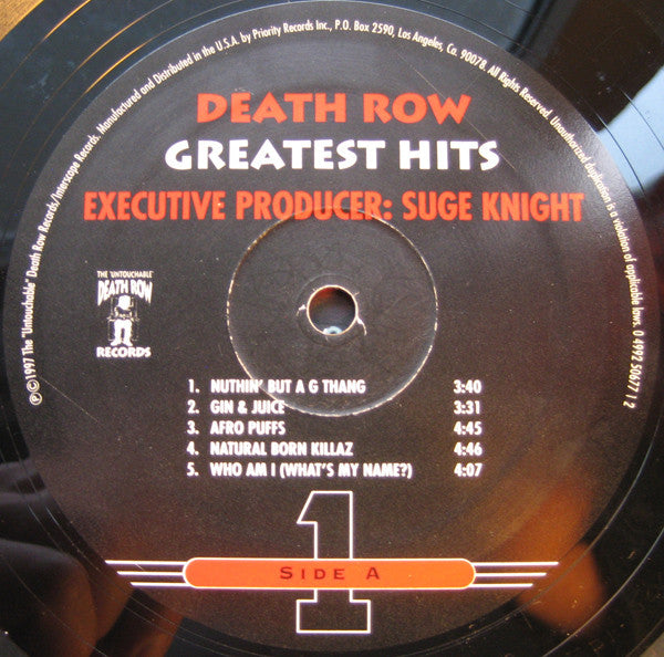 Various : Death Row - Greatest Hits (4xLP, Comp, Gat)
