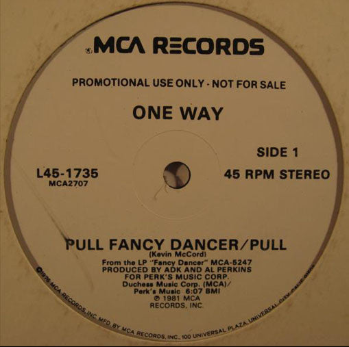 One Way : Pull Fancy Dancer / Pull (12", Promo)