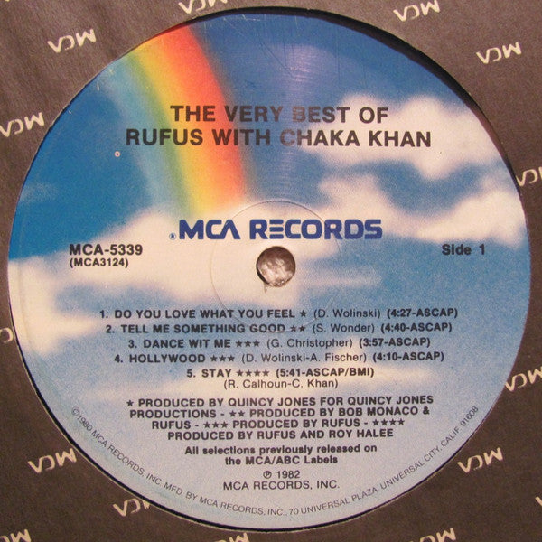 Rufus With Chaka Khan* : The Very Best Of Rufus With Chaka Khan (LP, Comp, Pin)