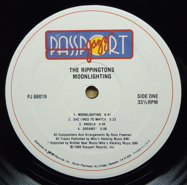 The Rippingtons : Moonlighting (LP, Album, Ele)