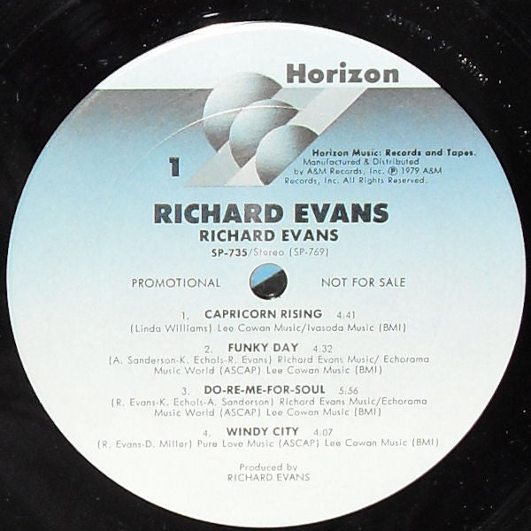 Richard Evans (2) : Richard Evans (LP, Album, Promo)