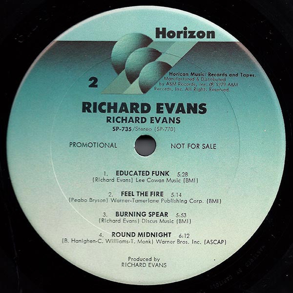 Richard Evans (2) : Richard Evans (LP, Album, Promo)