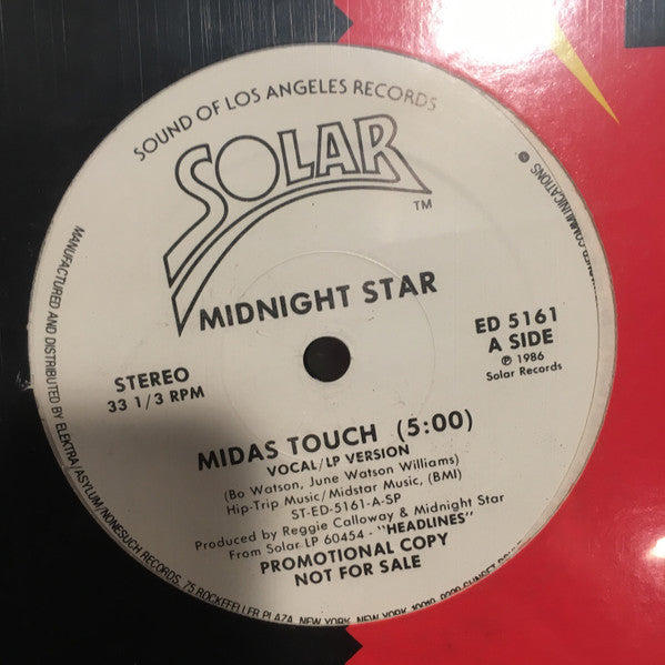 Midnight Star : Midas Touch (12", Promo)