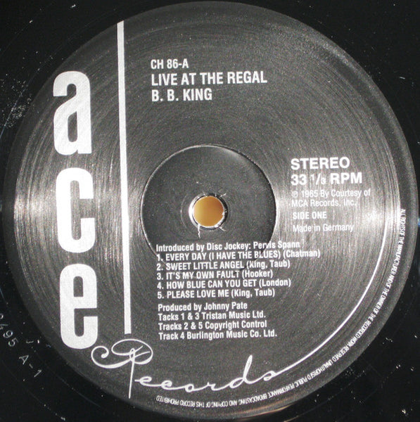 B.B. King : Live At The Regal (LP, Album, RE, Son)