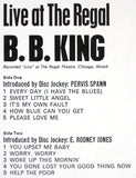 B.B. King : Live At The Regal (LP, Album, RE, Son)