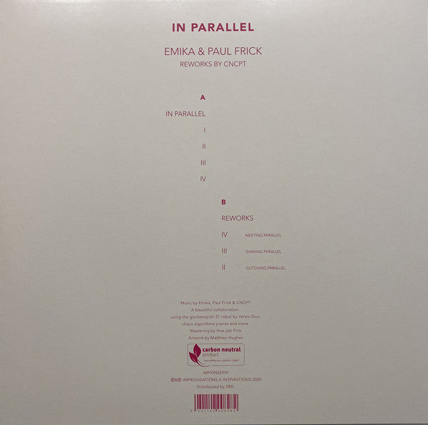 Emika & Paul Frick : In Parallel (12", EP, Pin)