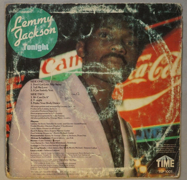 Lemmy Jackson : Tonight (LP, Album)