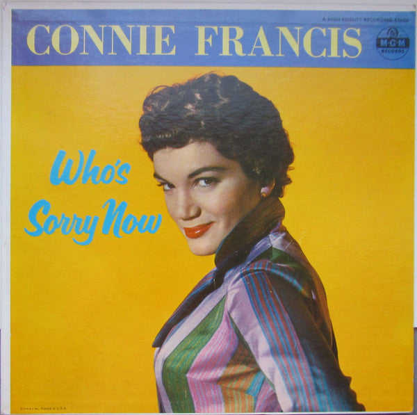 Connie Francis : Who's Sorry Now (LP, Album, Mono, RE)