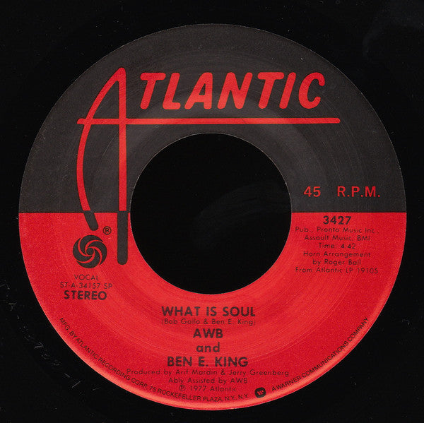AWB* And Ben E. King : A Star In The Ghetto / What Is Soul (7", SP)