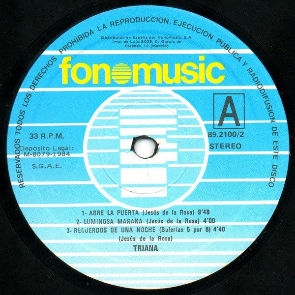Triana (2) : Triana (LP, Album, RE, Gat)