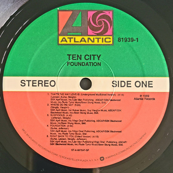 Ten City : Foundation (LP, Album, Spe)